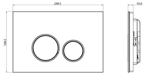 Сет унитаз + инсталляция + кнопка CC.300.80.01+FP.330.WHITE.10+CR25200 - фото 4