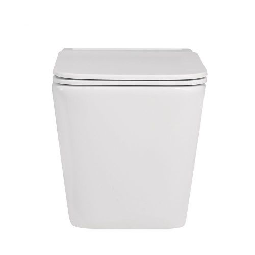 Унитаз подвесной Abber Rechteck AC1202P белый с сиденьем микролифт импульсный смыв - фото 3