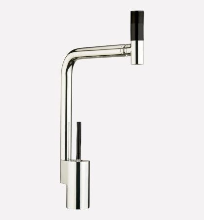 Смеситель для кухни Webert Kitchen 360° TS920302779 на мойку черный/хром