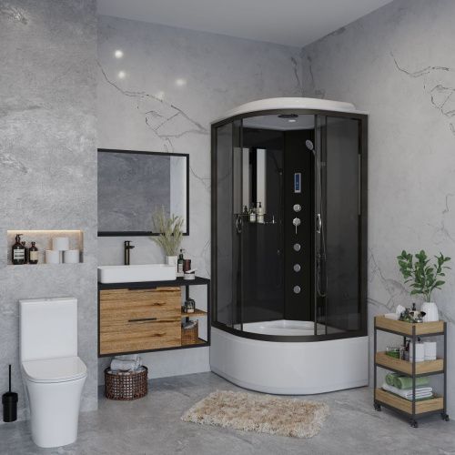 Душевая кабина Niagara Classic 65081434F 90х90 четверть круга с крышей ориентация универсальная - фото 3