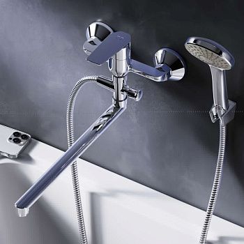 Смеситель для ванны и душа Am.Pm Gem F90A90100 настенный хром