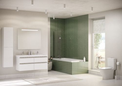 Тумба под раковину Roca The Gap ZRU9307637 120х50 подвесная цвет белый - фото 5