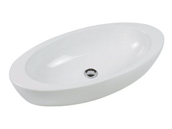 Раковина из сантехнического фаянса Hatria NIDO Y0R201 80х40 накладная цвет белый
