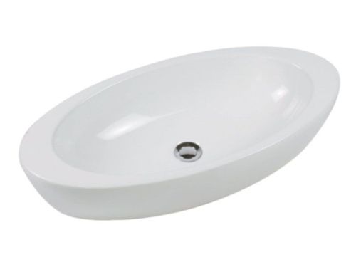 Раковина из сантехнического фаянса Hatria NIDO Y0R201 80х40 накладная цвет белый