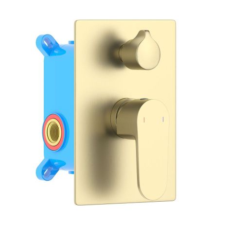 Смеситель для ванны Aquatek Оберон AQ1246BG встраиваемый в стену золото