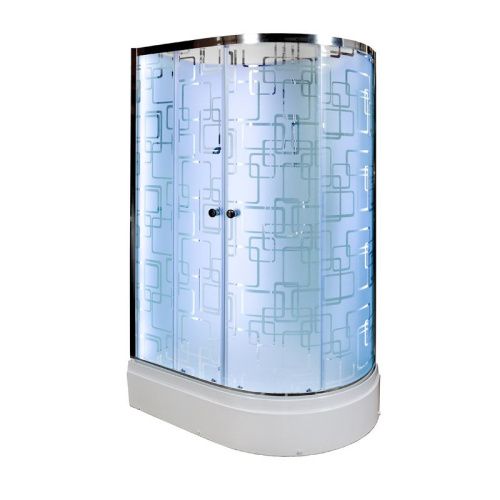 Душевая кабина AvaCan EM2712LNLED 120х80 асимметричная без крыши ориентация левая - фото 2