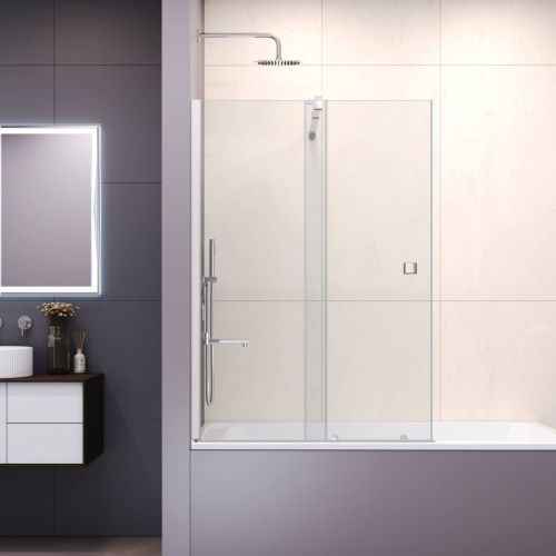 Душевая шторка на ванну RGW Screens 06114610-11 100х150 стекло прозрачное профиль хром ориентация универсальная - фото 2