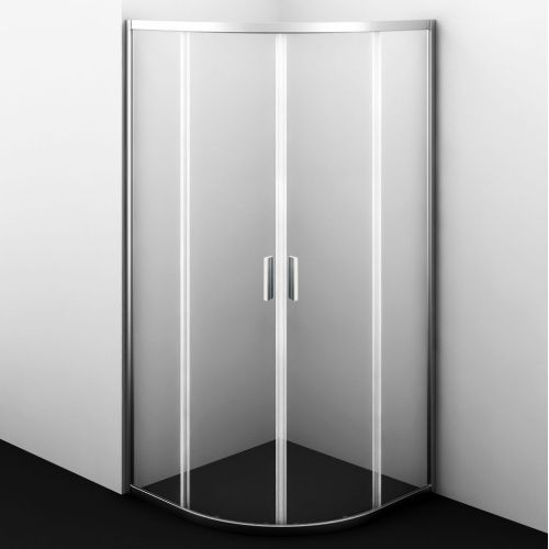 Душевой уголок Wasserkraft Lippe 45S 45S00 80х80 стекло прозрачное профиль хром без поддона - фото 3