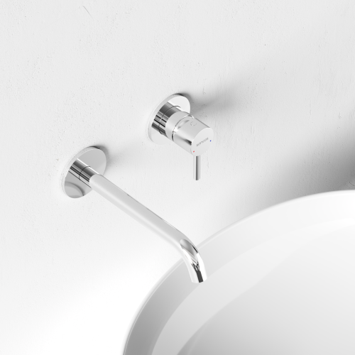 Смеситель для раковины Sancos Etna SC9004CH встраиваемый в стену хром - фото 2