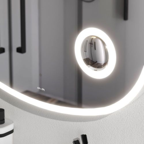 Зеркало с подсветкой Am.Pm Func M8FMOX0803SA 80х80 подвесное - фото 5