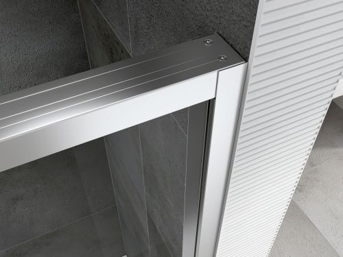 Душевая дверь Abber Komfort AG93160 160х200 стекло прозрачное профиль хром - фото 3