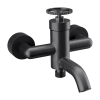 Смеситель для ванны Remer Chrono CH05CFP настенный черный
