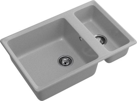 Кухонная мойка Granfest Level LV-760K серый 75х50 цвет серый поверхность матовая