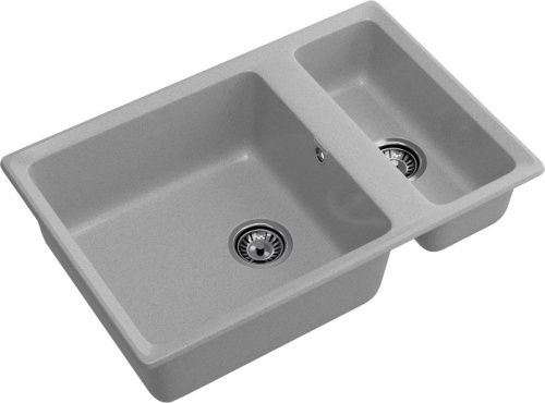 Кухонная мойка Granfest Level LV-760K серый 75х50 цвет серый поверхность матовая - фото 2
