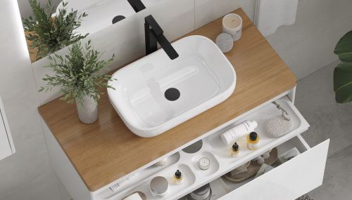 Столешница Velvex KLAUFS st.KLA.100 дуб французский 100х50 накладная цвет дерево - фото 4