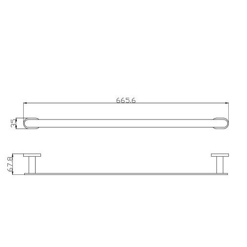 Полотенцедержатель RavSlezak Yukon YUA0701/65 - фото 2