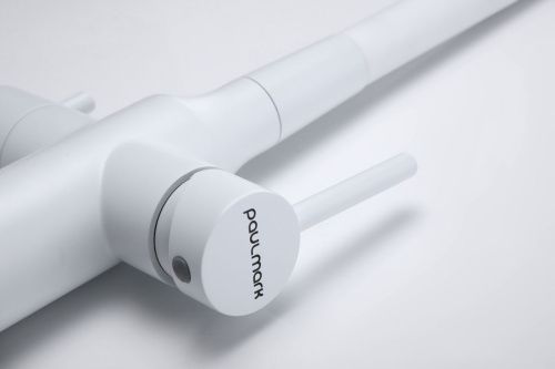 Смеситель для кухни Paulmark SALIX Sa213419-WH на мойку белый - фото 3