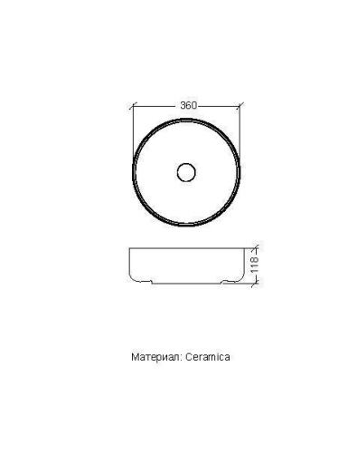 Раковина из искусственного камня Armadi Art Vallessi Avantgarde/Vallessi 884-WG 40х40 накладная цвет белый без отверстий под смеситель - фото 2