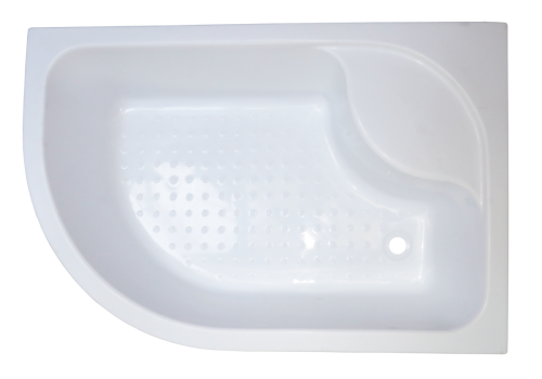 Душевой уголок Royal Bath BK RB8120BK-T-R 120х80 стекло прозрачное профиль белый с поддоном - фото 4