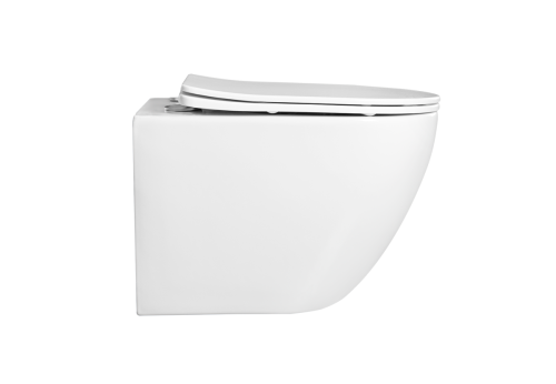 Унитаз подвесной Aquatek ЕВРОПА AQ1900T-00 белый с сиденьем микролифт безободковый смыв торнадо - фото 2