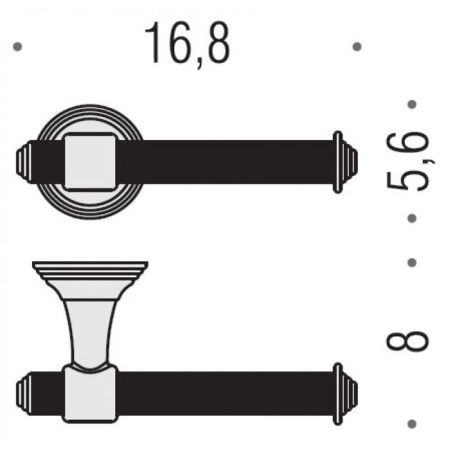 Бумагодержатель Colombo Hermitage B3308.HPS