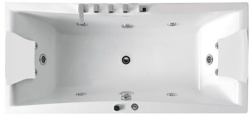 Ванна акриловая гидромассажная Gemy G9076 B 177х81 пристенная прямоугольная с каркасом - фото 3