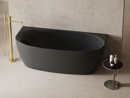 Ванна карбоновая Abber Karbon AK9004 170х80 пристенная овальная - фото 2