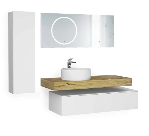 Столешница Jorno MODULARE Mdlr.06.100/W/JR 100х50 подвесная цвет бежевый - фото 2