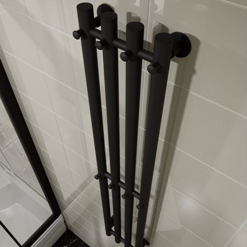 Полотенцесушитель электрический Altasan Арго Арго12021ЧМ 20х120 черный - фото 3