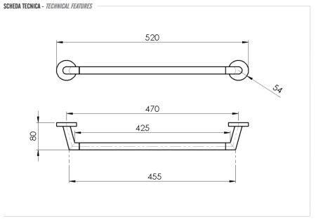 Полотенцедержатель Remer GS40BO