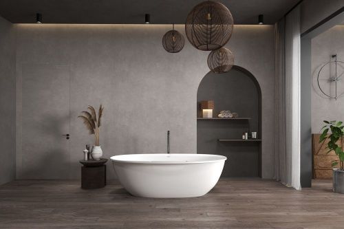 Ванна из искусственного камня Abber Stein AS9631 170х85 отдельностоящая овальная - фото 2