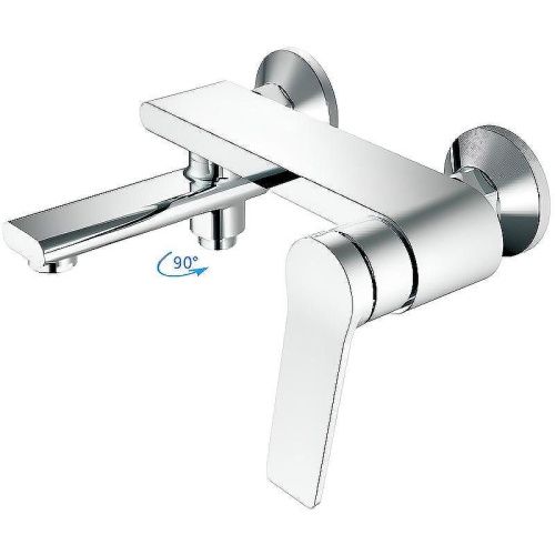 Смеситель для ванны и душа Haiba HB572 HB60572 настенный хром - фото 2