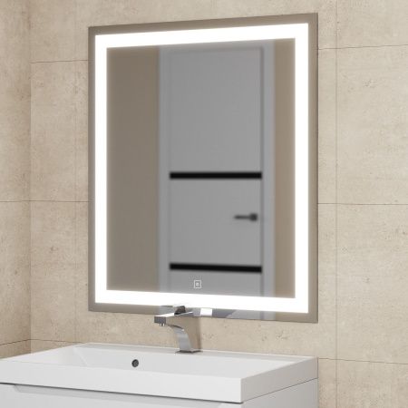 Зеркало с подсветкой и антизапотевателем Uperwood Tanos 291020221 70х80 подвесное