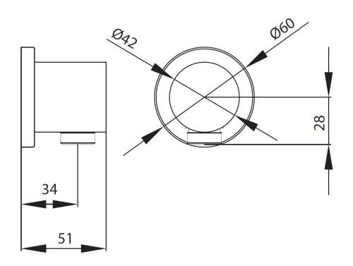 Шланговое подключение Creavit A01 - фото 2