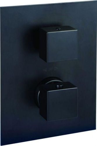 Смеситель для ванны с душем Paffoni Elle LEQ518NO/M встраиваемый в стену черный с термостатом