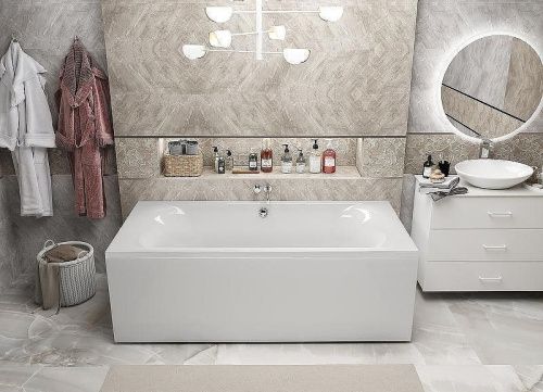 Ванна акриловая 1MarKa ESMA 01эс1990 190х90 пристенная прямоугольная без каркаса - фото 3