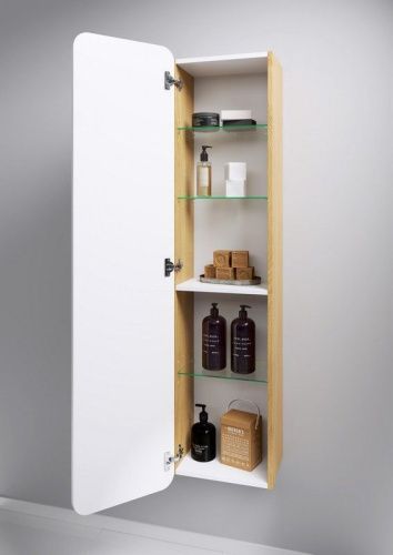 Шкаф-пенал Aqwella Y BAS0535DZ 40х150 подвесной цвет бежевый - фото 3