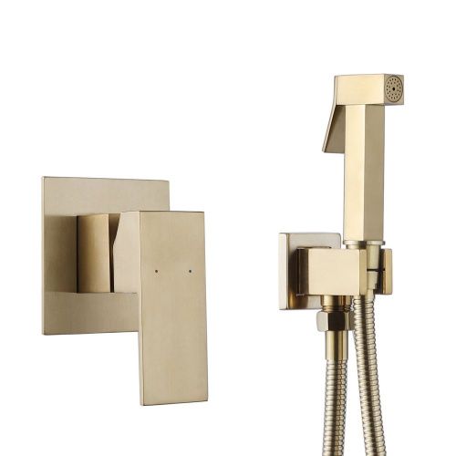 Гигиенический душ со смесителем Abber Daheim AF8225G золото