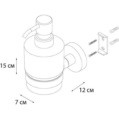 Дозатор жидкого мыла Fixsen Comfort chrome FX-85012 - фото 4