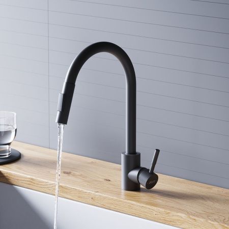 Смеситель для кухни Dorff Logic D3007522 на мойку черный