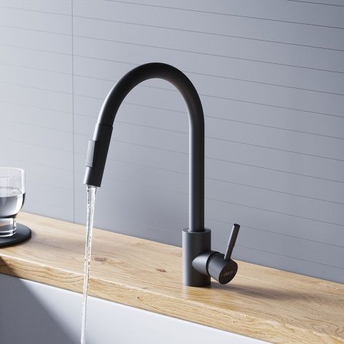 Смеситель для кухни Dorff Logic D3007522 на мойку черный - фото 4