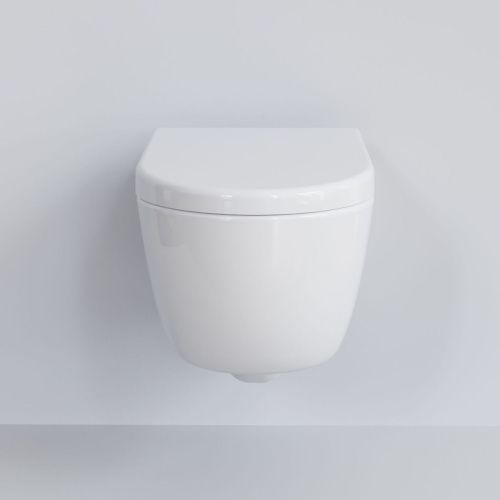 Унитаз подвесной Ambassador Abner 103T20001R-102T20001 белый с сиденьем микролифт - фото 2