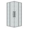 Душевой уголок Grossman Cosmo 300.K33.02.8080.10.02 80х80 стекло текстурное профиль хром без поддона