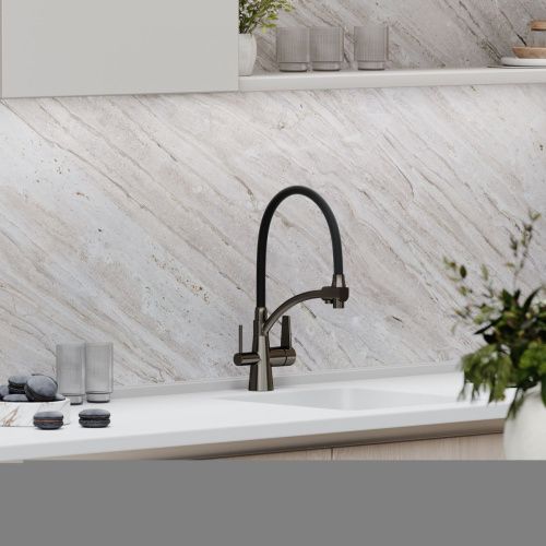 Смеситель для кухни Sancos Eri SC4001GG на мойку вороненая сталь - фото 2