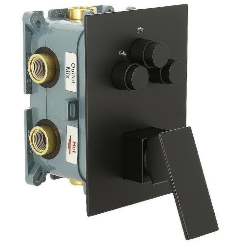 Душевая система ALMAes Eden TVZ-0817 встраиваемая в стену цвет черный - фото 4