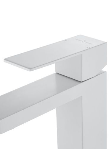 Смеситель Wonzon & Woghand WW-A40982-MW на раковину белый - фото 4