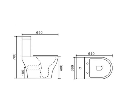 Унитаз-компакт напольный с бачком Stella Polar Адамус SP-00001856 белый с сиденьем микролифт безободковый смыв воронка-водоворот - фото 4