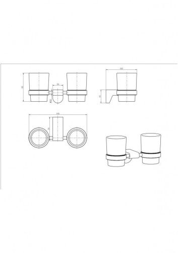 Стакан CeramaLux Neo 51003 - фото 2