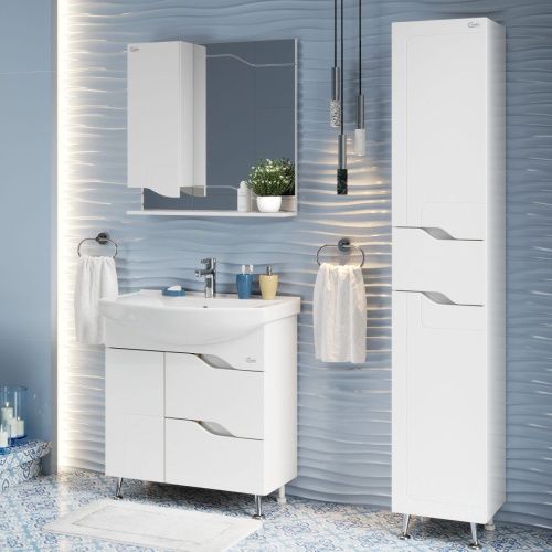 Тумба под раковину Onika Веронэлла 107514 70х30 напольная цвет белый - фото 4