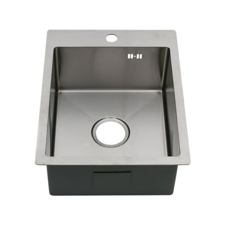 Кухонная мойка Melana ProfLine MLN-R4050H+коландер 40х50 цвет серый поверхность матовая